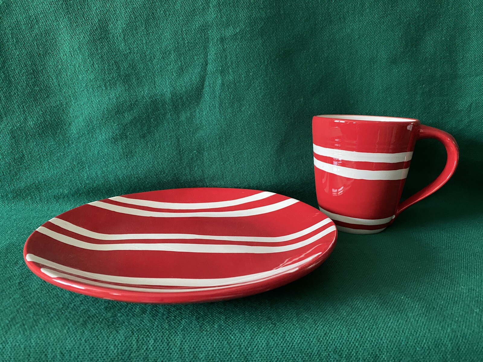 Hallmark Fresh Baked Cookies & Milk For Santa Plate, Mug & Santa Tea