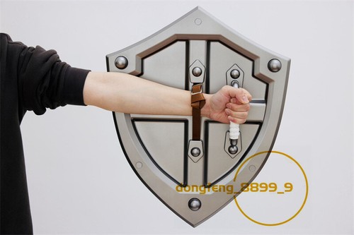 The Legend of Zelda 1:1 Hylians Shield Cosplay Props ABS Equip Weapon Collection - Picture 4 of 17