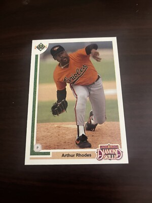 1991 Upper Deck Final Edition Arthur Rhodes RC Diamond #13F Baltimore Orioles