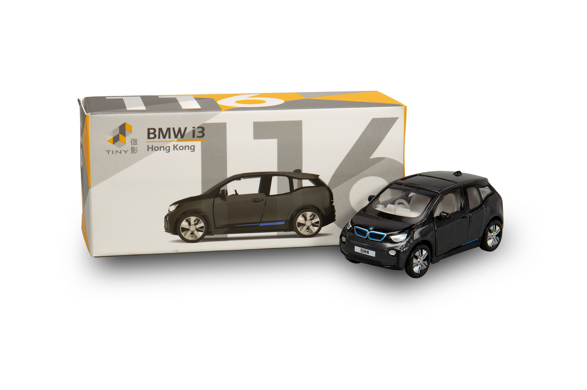 Tiny Hong Kong City 116 Diecast Model Car BMW 5 i3 Black Toy Car