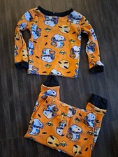 Peanuts Halloween Snoopy Orange Cotton Pajamas Size 3T