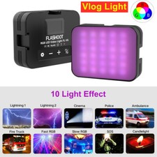 FLASHOOT FL-V6 RGB Led Video Light for DSLR Camcorder Shooting Camera Vlogger