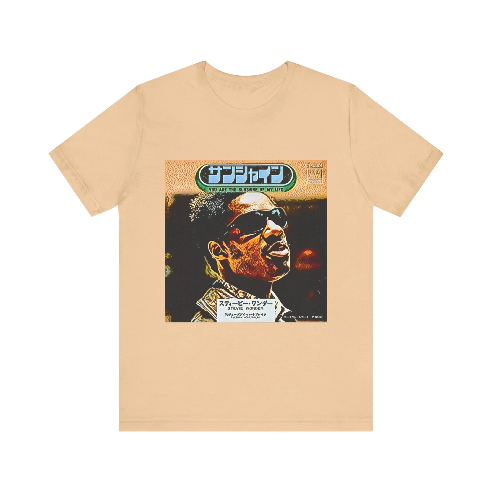 Stevie Wonder Graphic Print Art Crewneck Unisex Jersey Short Sleeve Tee Shirt