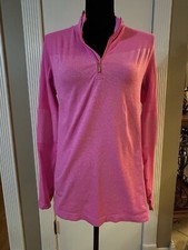 Stella Elyse Active Athletic Jacket Hot Pink Lightweight M/L With Thumb Holes