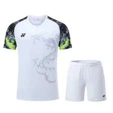 New men's sportswear Tops tennis clothes badminton set T-shirts+shorts
