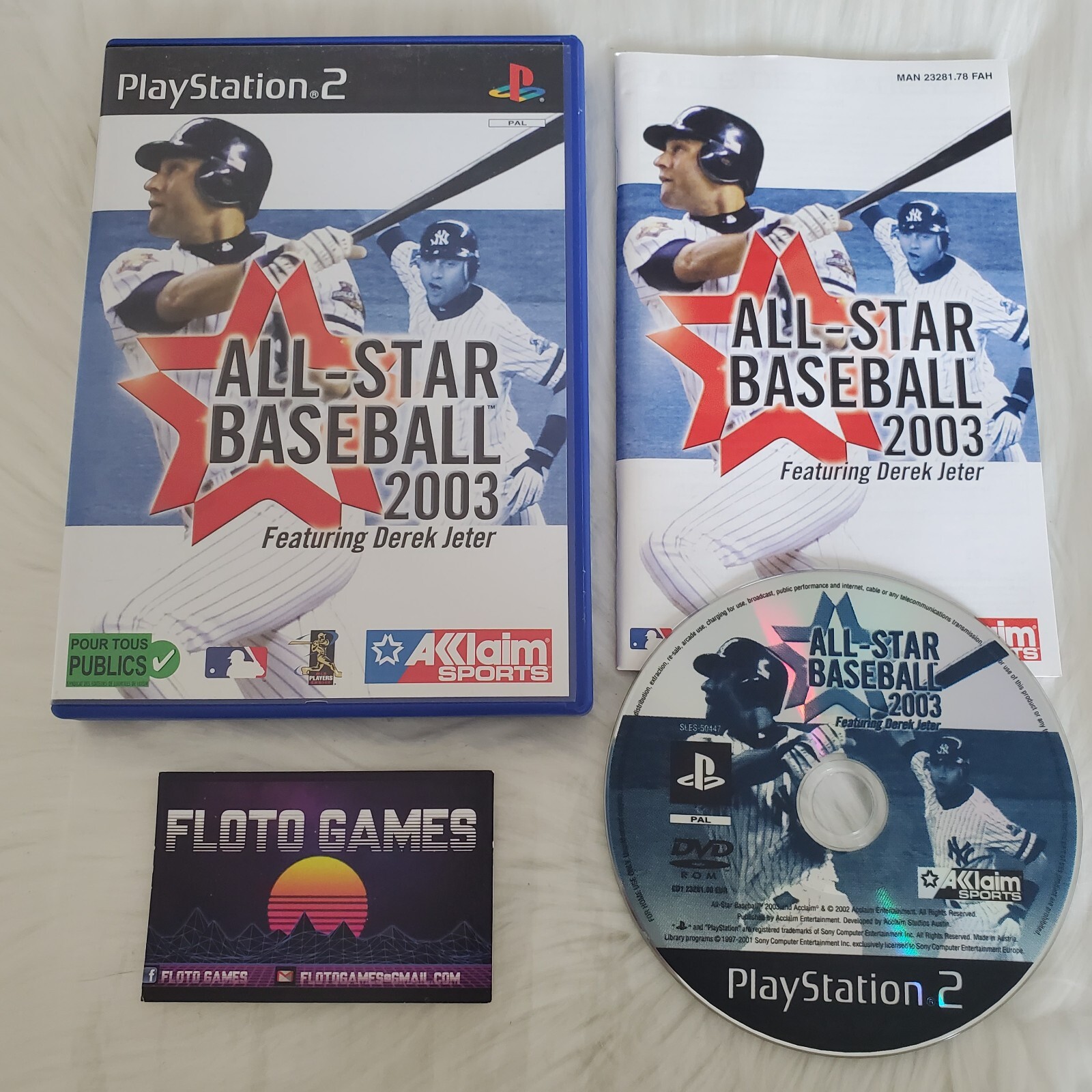 Jeu All-Star Baseball 2003 pour PS2 Complet CIB PAL FR - Floto Games