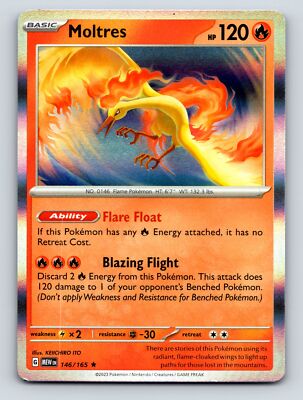 Basic Moltres HP 120 Flare Float Ability Blazing Flight Attack Orange