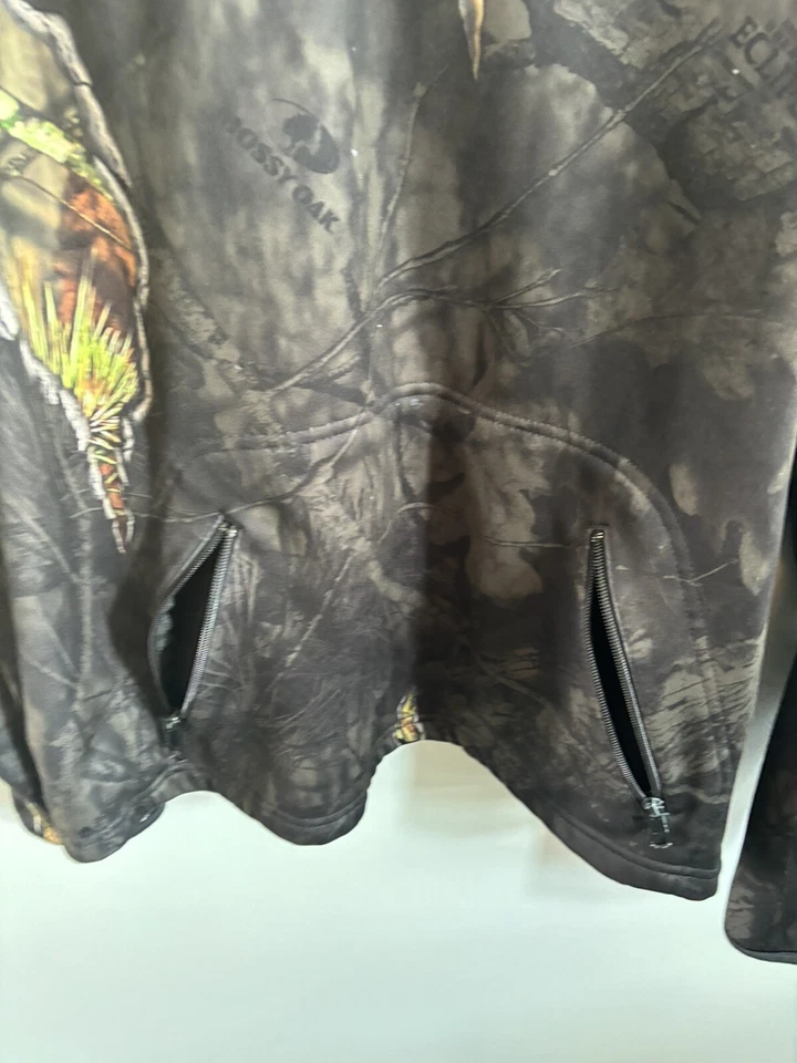 Mossy Oak Camo Hoodie Sweatshirt Large Country Break Up w kangaroo Pocket - Image 4 of 4
