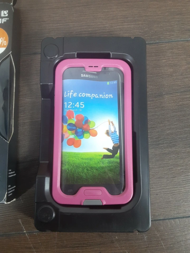 Funda de teléfono LifeProof Free impermeable para Samsung Galaxy S4 magenta/gris nueva abierta Foto 4 de 4