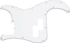WHITE PRECISION BASS PICKGUARD GUITAR HARDWARE - BASS
