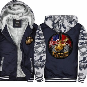 United States Marine Corps Hoodie Thicken Zipper Sweatshirt Winter Jacket Coat | eBay