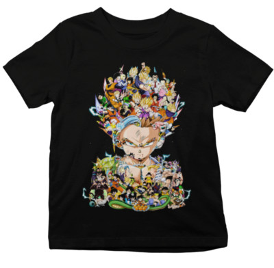 Dragon Ball Kinder Shirt Son Goku Vegeta Piccolo Saiyajin Kids Bio Baumwolle