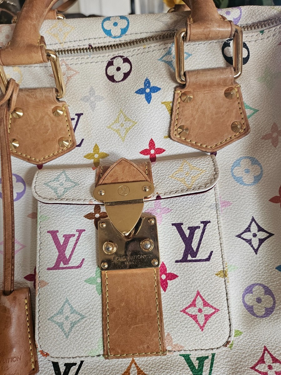 WOW Authentic Louis Vuitton Takashi Murakami Multicolor Speedy 30