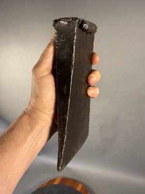 Vintage Large Steel Bucking Splitting Wedge 6lb 7oz Log Splitter.Antique.logging