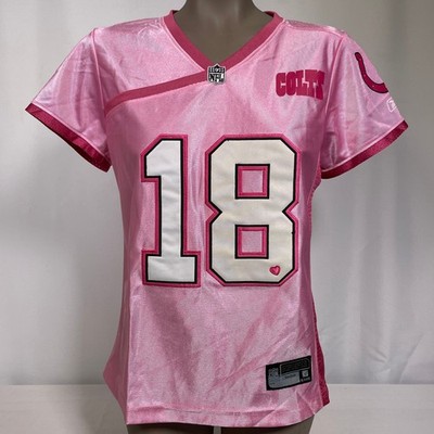 Peyton Manning #18 Indianapolis Colts NFL Reebok Pink Jersey