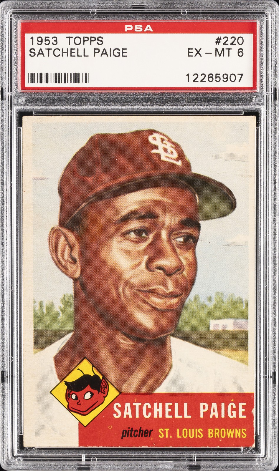 1953 TOPPS #220 SATCHELL PAIGE PSA 6