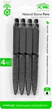 Smooth-Writing Ballpoint Pens, 4-Pack Black Ink Pens | Smooth 1.00 mm Premium