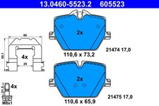 13.0460-5523.2 ATE Bremsbelagsatz, Scheibenbremse f�r BMW,TOYOTA