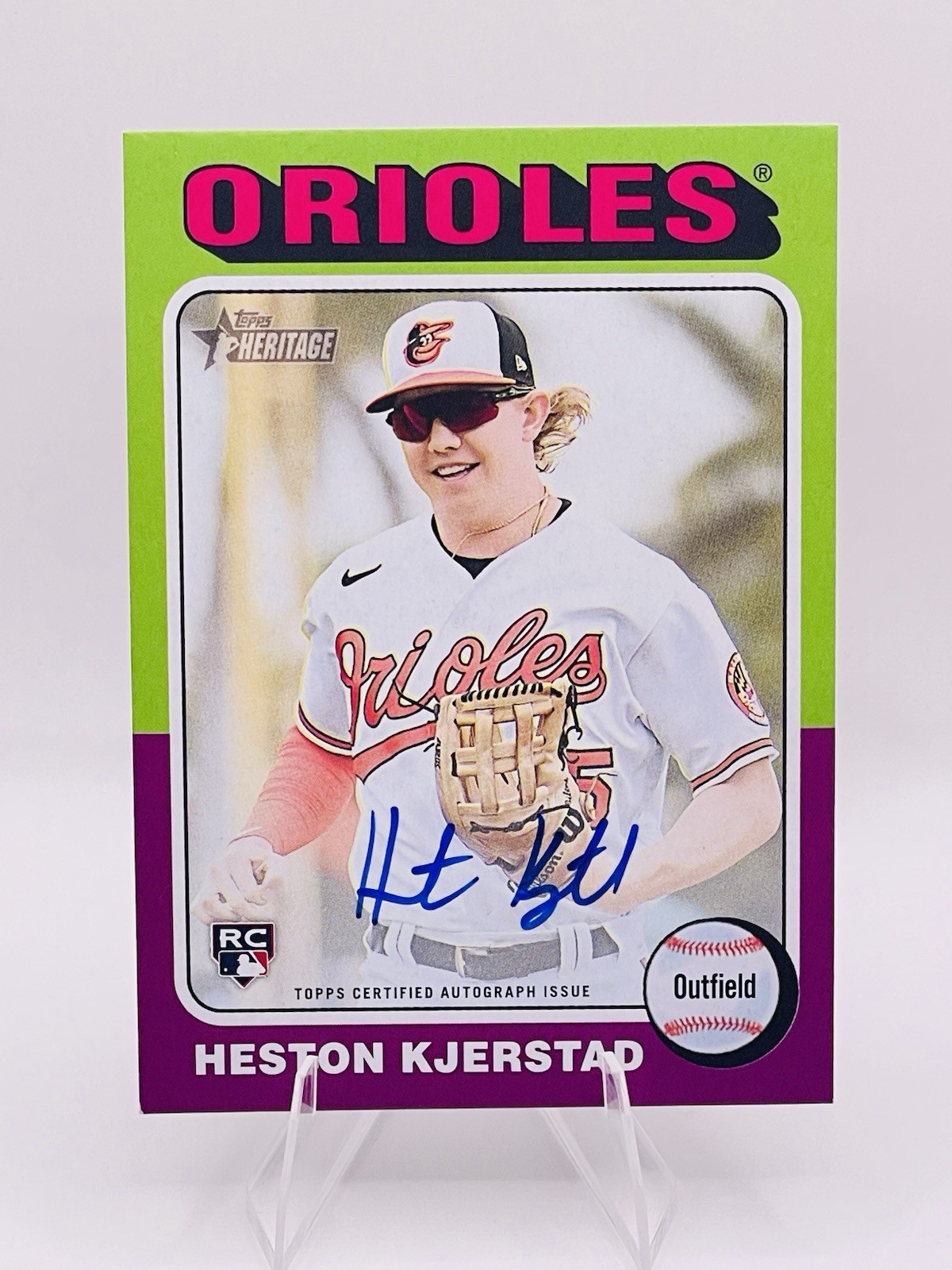 2024 Topps Heritage - Real One On Card Auto Heston Kjerstad #ROA-HK RC🔥