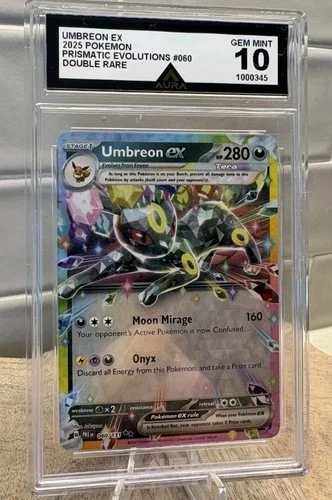 GEM MINT 10 Pokémon TCG Umbreon EX 60 Holo Card Prismatic Evolutions Double Rare
