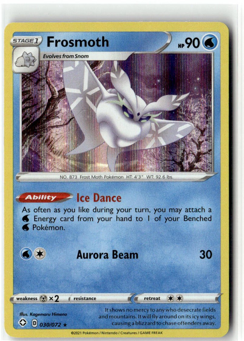 Frosmoth 030/072 Holo Rare Shining Fates Pokemon NM/M