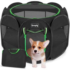 Portable Pet Dog Playpen, Pet Playpen Foldable Extra Heavy Duty Pop Up No Ass...