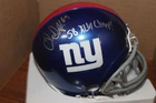 Justin Trattou Signed Autograph New York Giants MINI Helmet APE COA