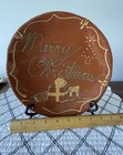 Turtle Creek Potters Merry Christmas Redware Pottery 10” Plate EUC — photo 4
