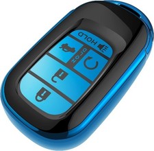 Key Fob Cover, Premium Soft TPU Full Protection Key Color: BlueSize: 5 Buttons
