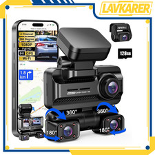 4 Lens Car Dash Cam HD 1080P Front/Rear/ Video Recorder Camera with G-Sensor