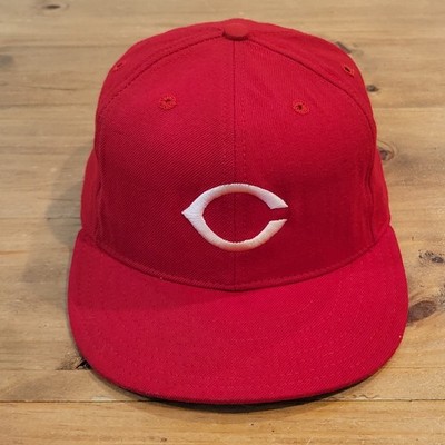 Vintage Cincinnati Reds Hat New Era Size 7 3/8 Diamond Pro Wool Fitted MLB 90s