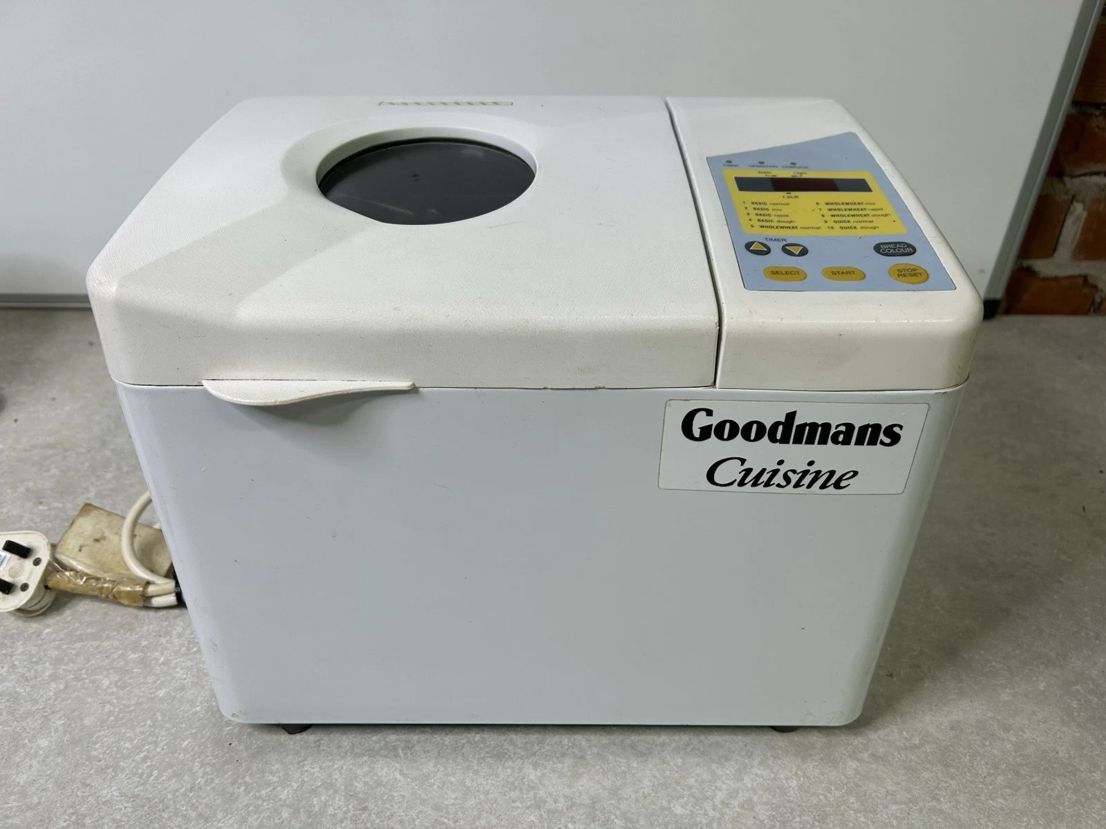 Goodmans Cuisine GHB174 Bread Maker White Tested Working Used Good Condition
Opens in a new window o