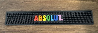 Absolut Vodka Bar Spill Mat - Colorful 20.5 X 3-3/8  Rainbow