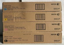 NEW Xerox WorkCentre 7225 7120 006R01457 006R01458 006R01459 06R01460 Toner Set
