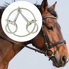 Horse Snaffle Bit Loose Ring Training Equipment Easy to Control Professional