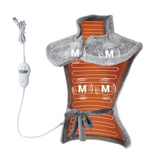 Massaging Heating Pad for Neck and Shoulders and Back, 24" x 35" Large Electr...