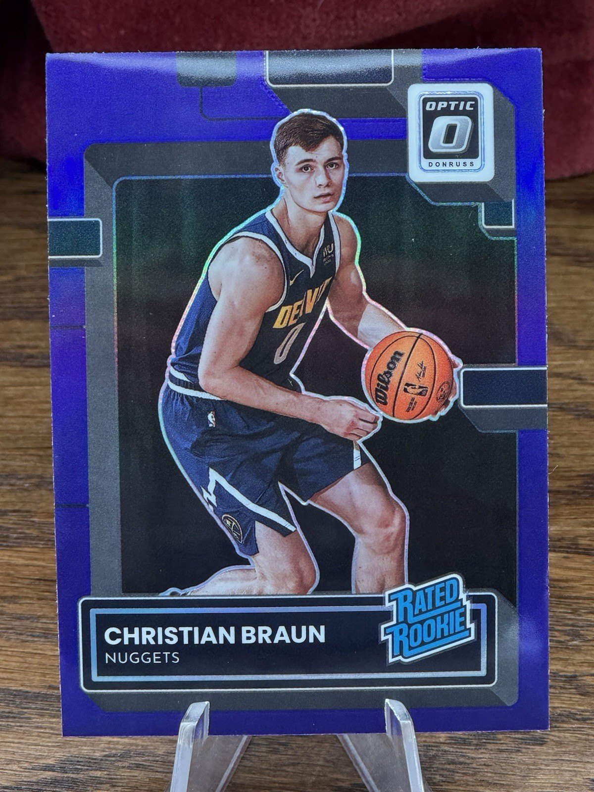 2022-23 Panini Donruss Optic - Rated Rookie Christian Braun #238 Purple Prizm...