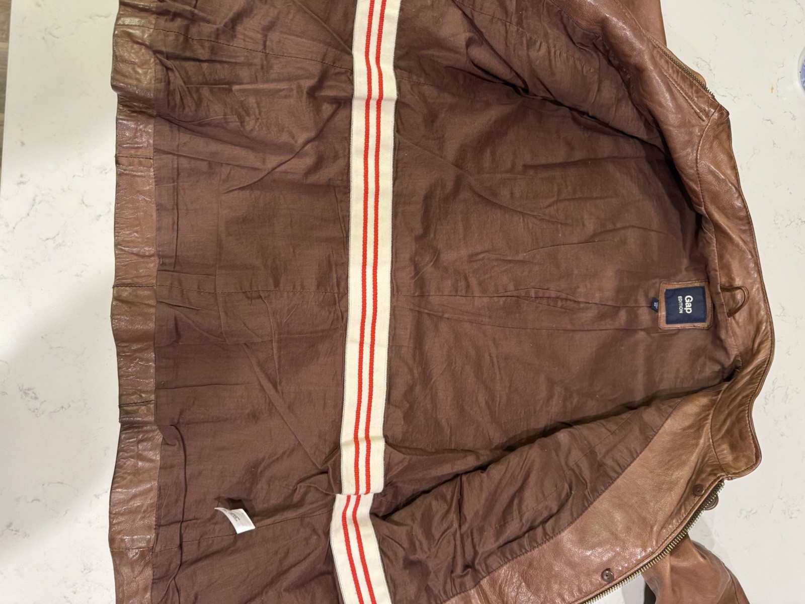 Vintage Gap  Leather Button Front Jacket Size X S… - image 3