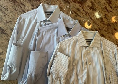 3 Camicissima Mens Cuffling Dress Shirts 17 43