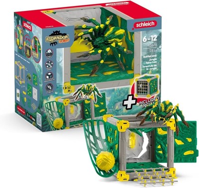 Schleich ELDRADOR Creatures BattleCave Jungle Tarantula Mythical Action Plays...
