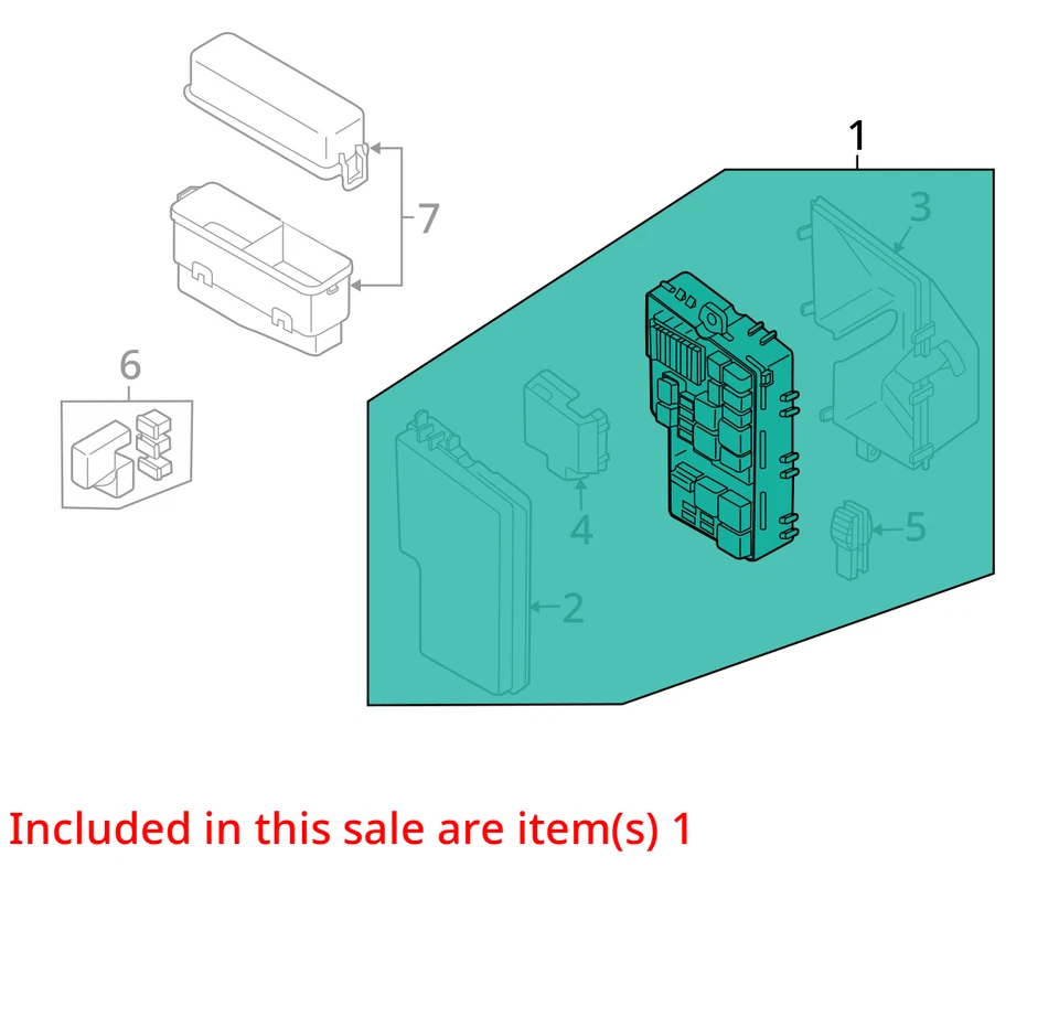 Fuse Box Engine Without Running Lamps Fits 07-09 MAZDA CX-7 1490624 Foto 3 de 4