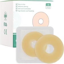 Ostomy Barrier Rings - Outer Diameter 2" 10PCS-4mm