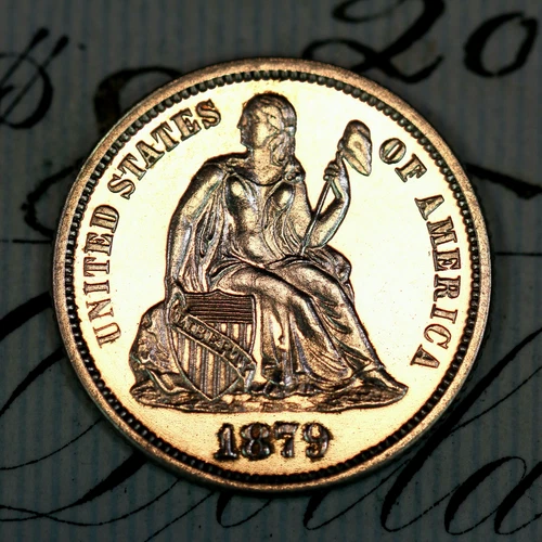 * 1879 ULTRA DCAM * PRISTINE++ GEM PROOF SEATED LIBERTY DIME * FROM COLLECTION