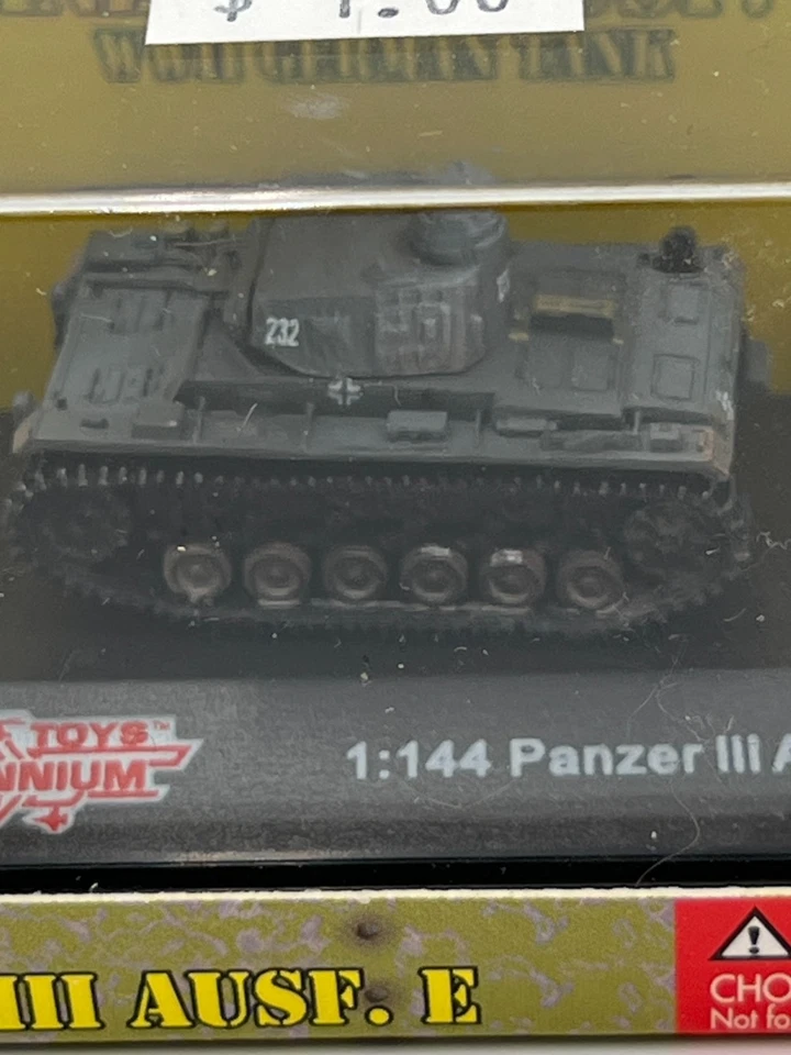 New Millennium Toys 1:144 Panzer III Ausf.E Classic Armor WWII German Tank NIB - Image 3 of 4