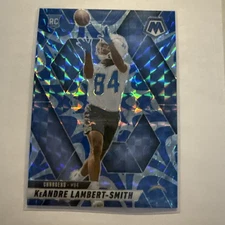 2025 Panini Mosaic #336 KeAndre Lambert-Smith Mosaic Reactive Blue
