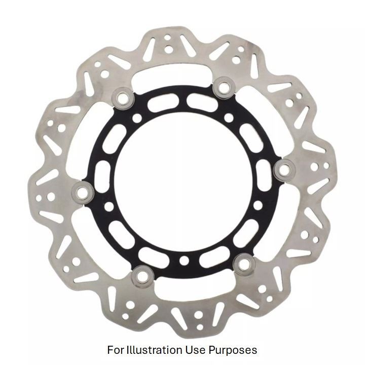 EBC Float V-Disc BLK Hub FRHS for Yamaha FZ6 Fazer-Half Fair 2 Piston 5VXL 04-07