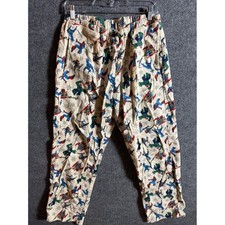 Marvel Hanna Anderson Kids Small Avengers Holiday Pajama Pants Cream Flannel