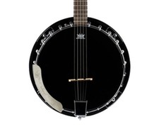Ortega Guitars OBJ250-SBK Raven Series 5-String Banjo - Black - Open Box