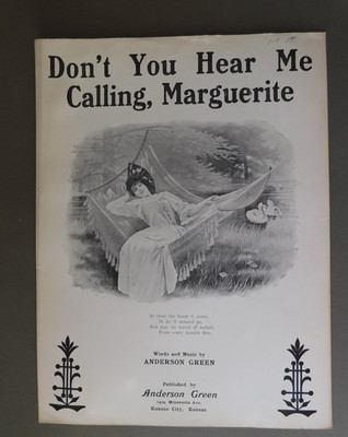 Don't You Hear Me Calling, Marguerite - 1915 sheet music - by Anderson Green