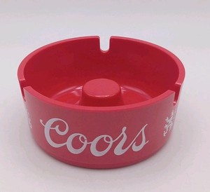 BROOKPARK Coors Beer Red Promo Plastic Ashtray 1601 ~ Never Been Used!